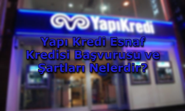 Yapı Kredi Esnaf Kredisi Başvurusu ve Şartları Nelerdir?